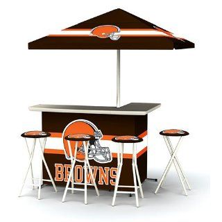 Best of Times NFL Patio Bar and Tailgating Center Deluxe Package  Cleveland Browns  Outdoor And Patio Furniture  Patio, Lawn & Garden