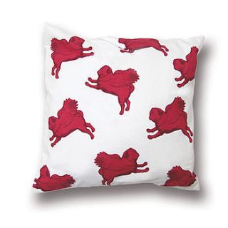 flying multi pug cushion cover by pugs might fly