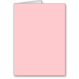 Solid Pink Background Web Color FFCCCC Card