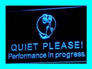 ADV PRO i106 b Performance in Progress Quiet Please Light Sign   Neon Signs