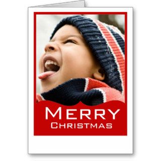 Merry Christmas Photo Greeting Card