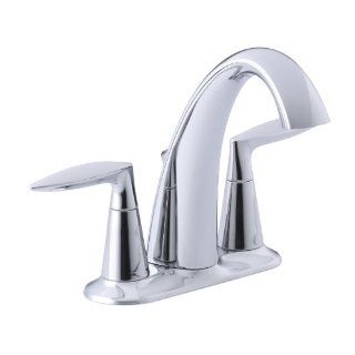 KOHLER K 45100 4 CP Alteo Centerset Lavatory Faucet, Polished Chrome   Touch On Bathroom Sink Faucets  