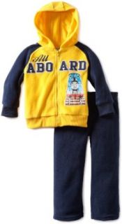 Boys 2 7 2 Piece Thomas All Aboard Arctic Fleece Set, Medium Yellow, 3T Clothing