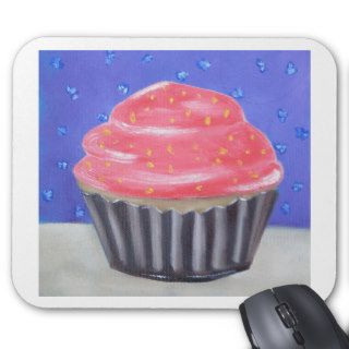 Sweet chocolate Cupcake Original oil painting Mousepad