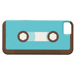 Aqua and Brown Retro Cassette Tape iPhone 5 Cases