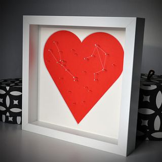 lovers framed constellation artwork by starology