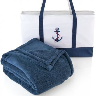 Jeffrey Banks Americana Plush Throw and Tote Bag