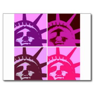 Pop Art Statue of Liberty Postcards