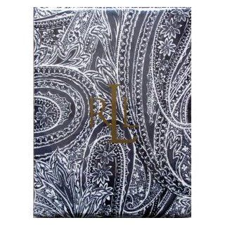 Ralph Lauren Black Veranda Paisley Tablecloth   Oblong Rectangular 60 x 104 inches  