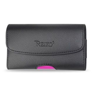 Reiko HP102A HTCHD2PLBK Horizontal Pouch HP102A for HTC HD2 T8585 Plus   Black   Cell Phone Carrying Cases