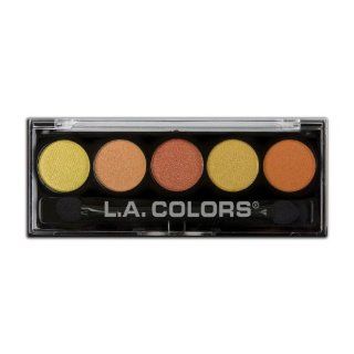 LA Colors 5 Color Metallic Eye Shadow Palette 102 Fiesta Health & Personal Care