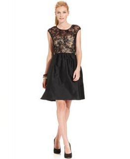 JS Boutique Cap Sleeve Illusion Lace Dress   Dresses   Women