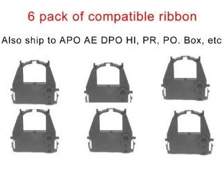 Six Compatible Fabric black print ink Ribbon cartridge to replace ca02374c104 for Fujitsu DL3700 DL3800 DL9300 DL9400 Pro Dot Matrix Printer. Printing for cheap Photosharp ships to Hawaii, Alaska, APO,FPO, AE, PO Box, Puerto Rico PR, and the Virgin Island