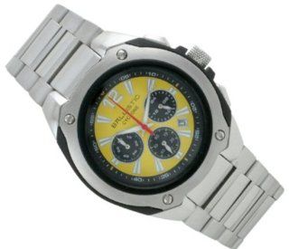Ballistic BWC104 Mens Cyclone Chronograph Silver Yellow Watch Watches