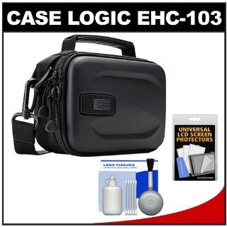 Case Logic EHC 103 Hard Shell Compact Camcorder Case (Black) with Accessory Kit  Camera & Photo
