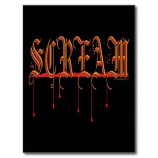 SCREAM Bloody Halloween Postcard