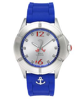 Juicy Couture Watch, Womens Rich Girl Blue Silicone Strap 41mm 1901000   Watches   Jewelry & Watches