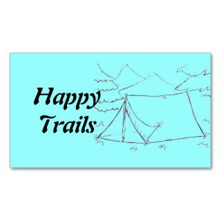 Happy Trails  tent Business Cards