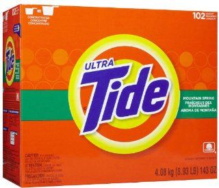 Tide Powder Laundry Detergent, Mountain Spring, 143 oz, 102 lds Health & Personal Care