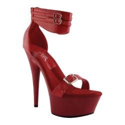 Women's Highest Heel Bondage Red Patent Highest Heel Heels