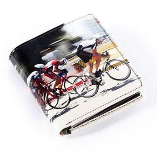 cycle race gents leather tri fold wallet by adventure avenue