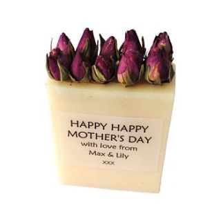 mother's day rosebud soap order by 25/03 by nazareth gifts