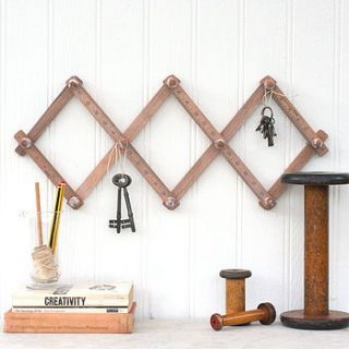 vintage style ruler folding hook rail by magpie living