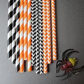 halloween paper straws by pearl and earl