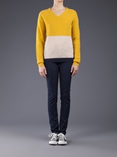 Birds Of Paradise By Trovata Color Block Sweater