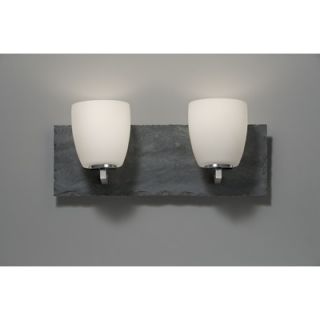 feiss quarry two light bath vanity in brushed