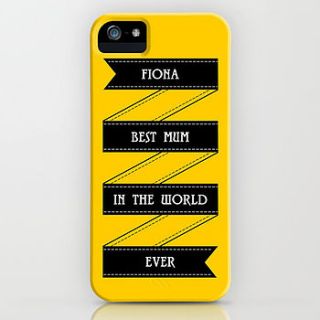personalised banner message smart phone case by flaming imp