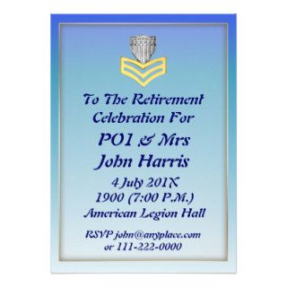 USCG First Class Retirement Invitation