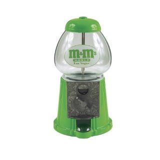 RMK TS102 GR 9 in. Metal Glass Gumball Candy Dispenser Green Kitchen & Dining
