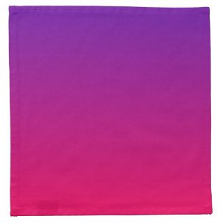 Bright Pink and Purple Ombre Cloth Napkins