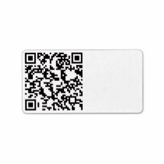 Scannable QR Bar code Personalized Address Labels