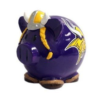 Minnesota Vikings Piggy Bank   Thematic Large  Sports Related Collectibles  Sports & Outdoors