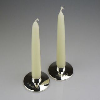 modern silver candlestick by hersey silversmiths