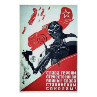 Soviet war poster poster