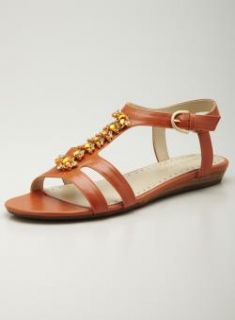 Adrienne Vittadini Jeweled Ankle Strap Sandal Adrienne Vittadini Flats