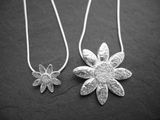 mini daisy pendant by lucy kemp jewellery