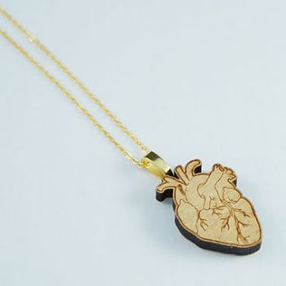 anatomy of the heart necklace by vivid please