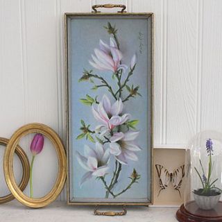 vintage magnolia tray by magpie living