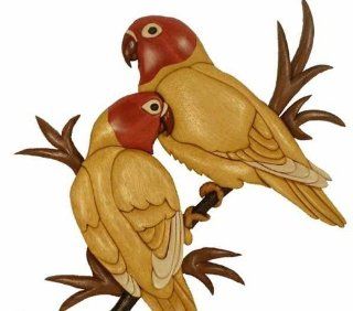 A Woodworking Plan to Scrollsaw Your Own Intarsia Love Birds   Animal Themed Woodworking Project Plans  