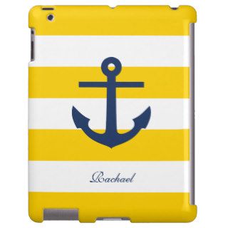 White Blue & Yellow Anchors Aweigh