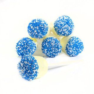 Hanukkah Themed White Chocolate Dipped Marshmallow Pops   18 Pack   Certified Kosher  Grocery & Gourmet Food