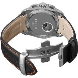 Tissot Men's 'Couturier' Black Chronograph Dial Black Strap Watch Tissot Men's Tissot Watches