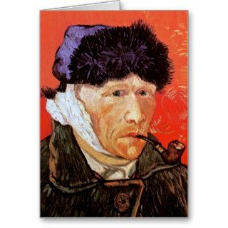Van Gogh Self Portrait With Bandaged Ear Cards