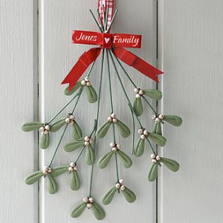 personalised mistletoe by chantal devenport designs