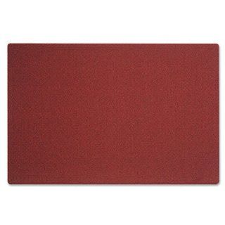 Oval office frameless fabric bulletin board, 48w x 36h, port red 