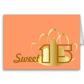 Sweet Fifteen Customize Cards